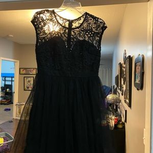 Manuji Black Lace Dress